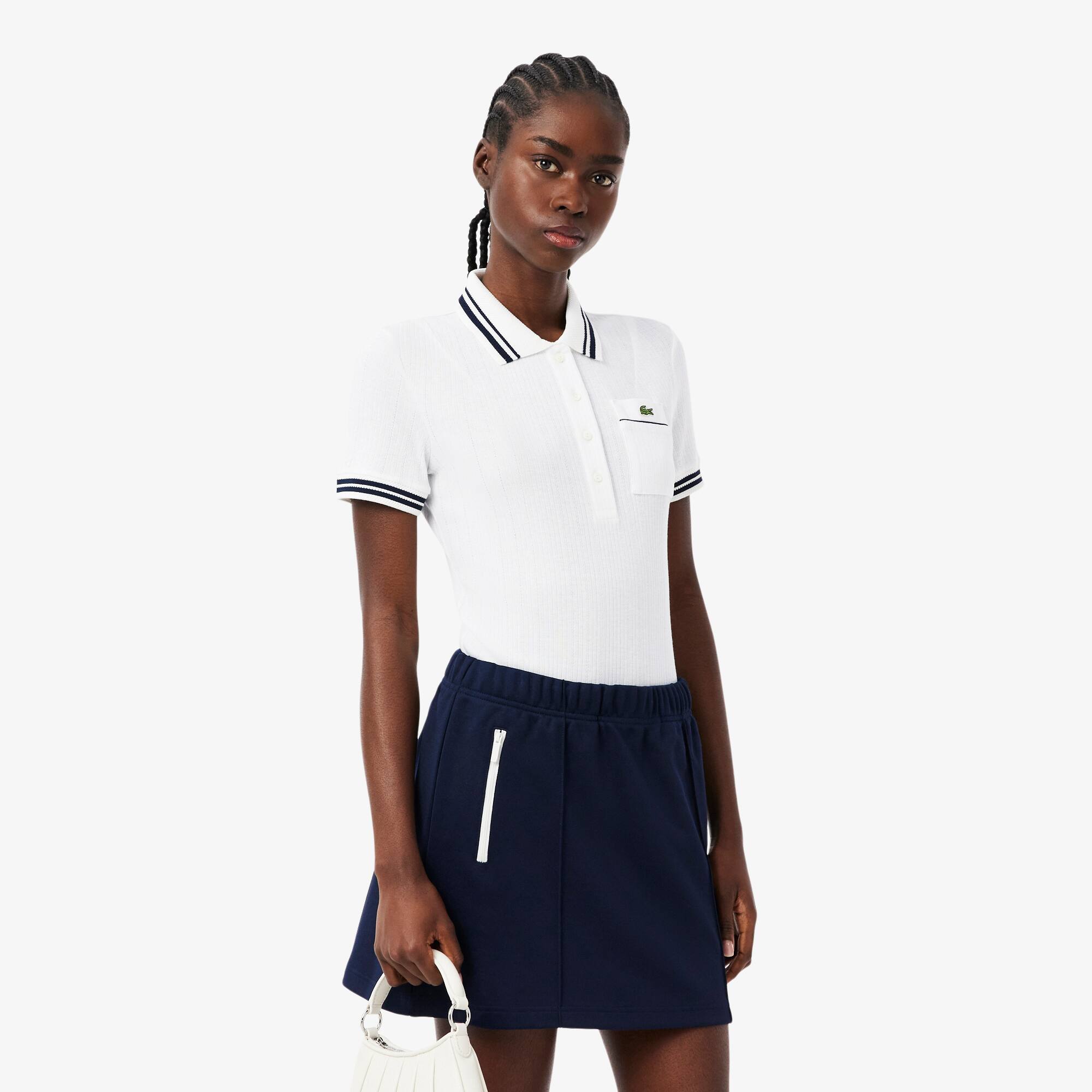 Slim Fit French Made Ribbed Polo Shirt - Polo Shirts - New In 2026