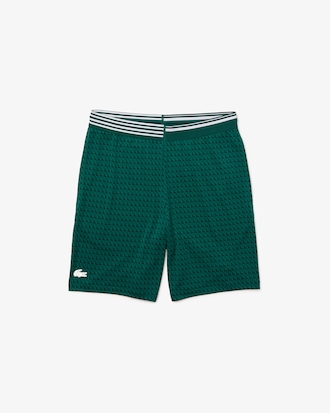 Shorts transpirables con estampado de pata de gallo Lacoste SPORT para hombre