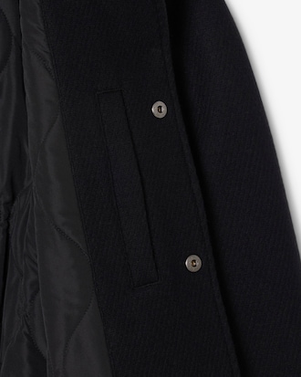 Men's Badge Accent Wool Varsity Jacket