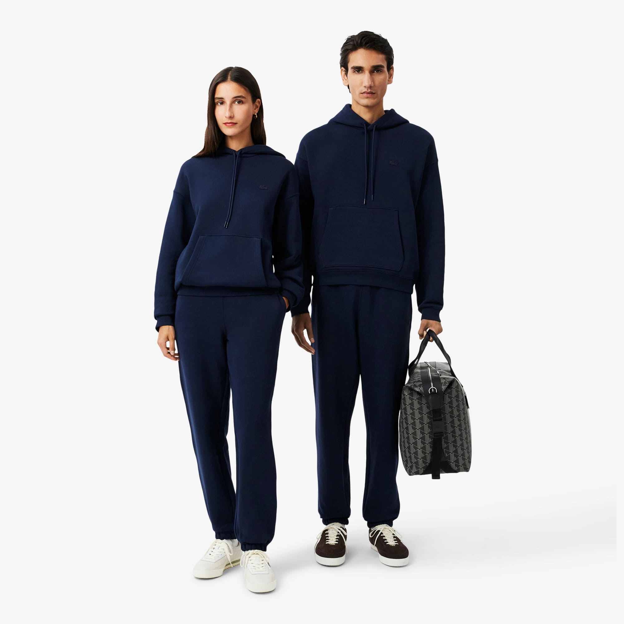 Lacoste Unisex Fleece Sweatpants - Xs In Blue