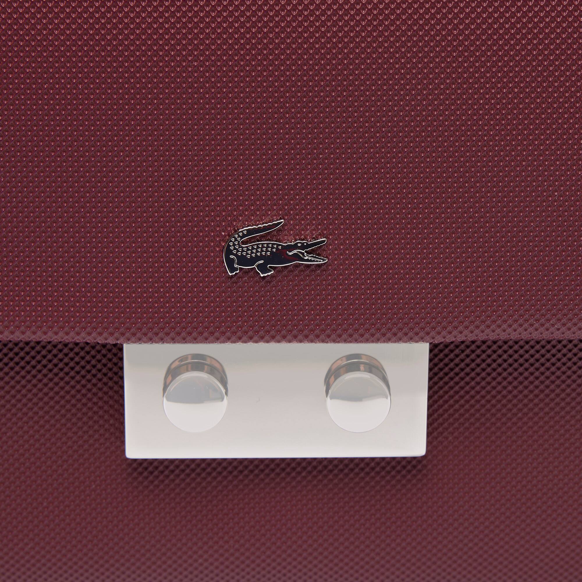 LACOSTE ピンク クラッチバッグ ラコステ LACOSTE クロコクルー シーズナル ミニショルダー