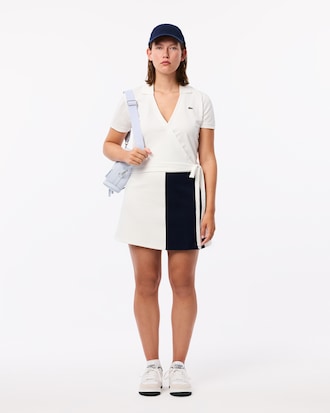 Women's Stretch Mini Piqu&eacute; Wrap Polo