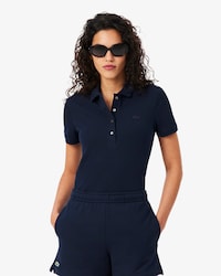 Women's L.12.D Slim Fit Stretch Mini Piqu&eacute; Polo