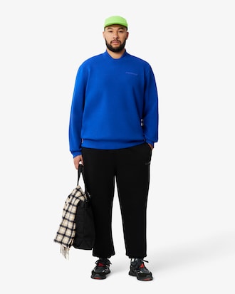 Men's Piqué Badge Accent Sweatshirt