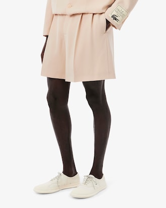 Men's Runway Fitted Wool Shorts