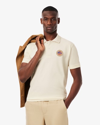 Men's Classic Fit Petit Piqué Badge Polo