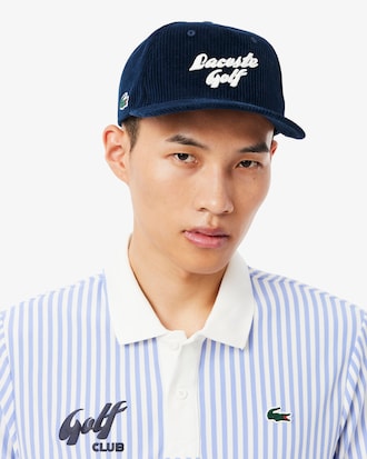 Men's Embroidered Corduroy Golf Cap