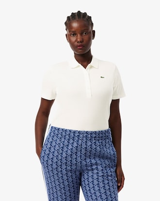 Women's Slim Fit L.12.D Ribbed Cotton Polo