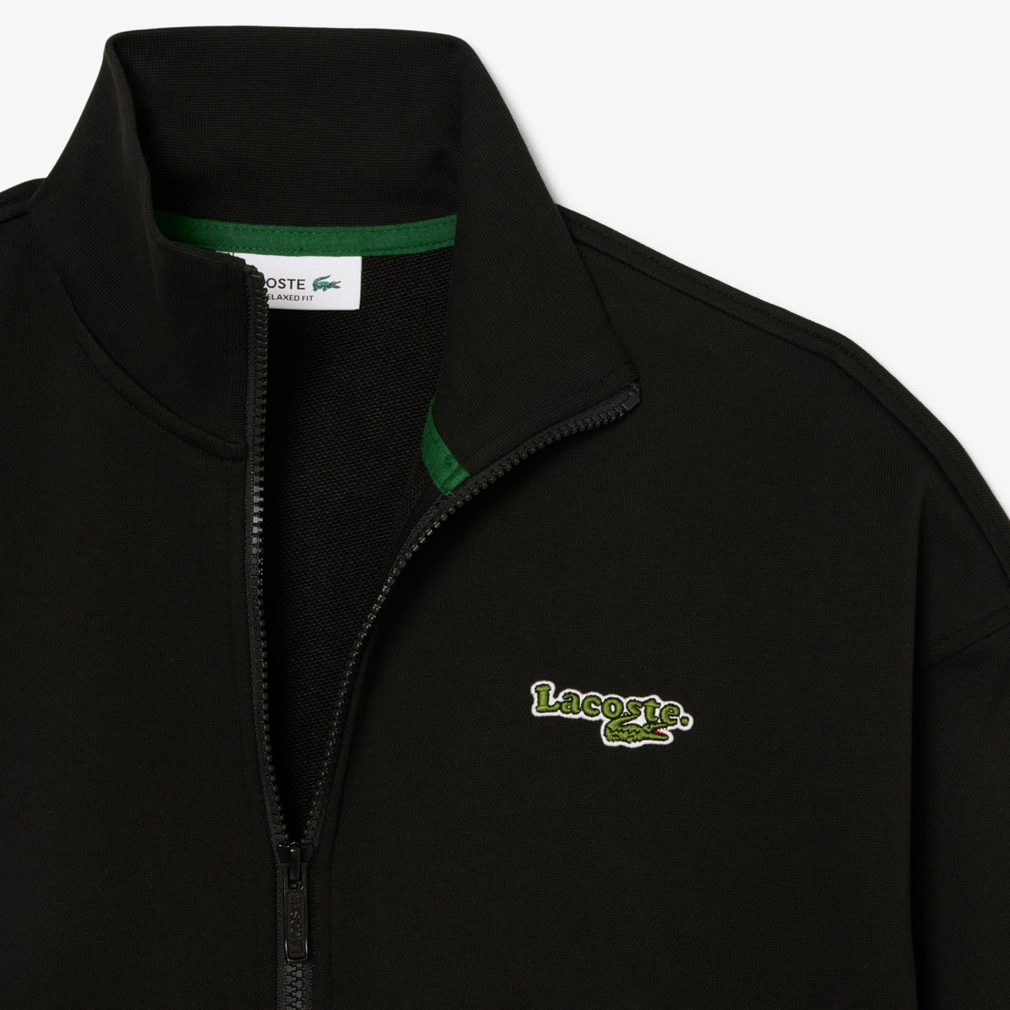 Relaxed Fit Zipped Badge Sweatshirt