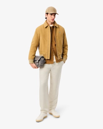 Men's Regular Fit Linen Twill Pants