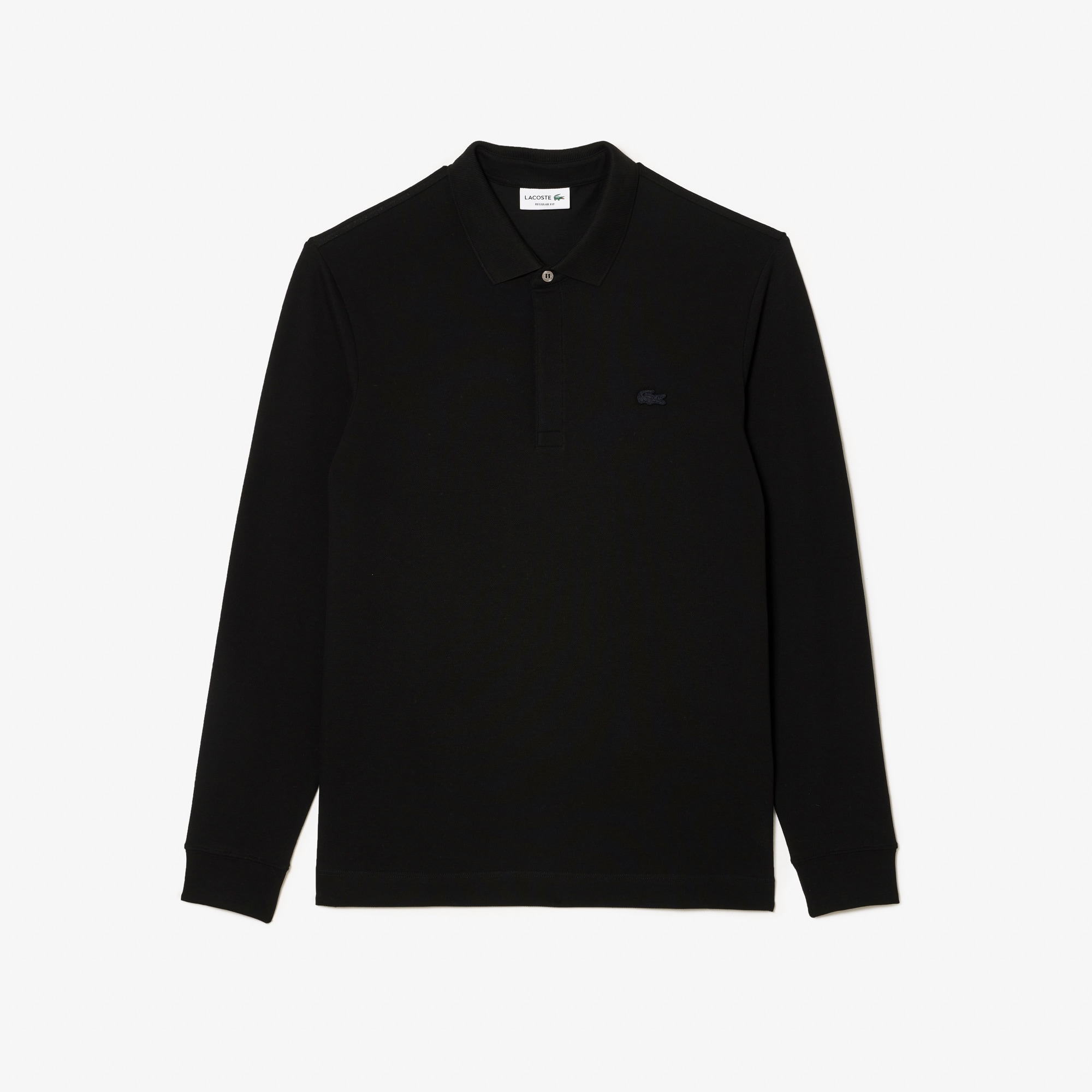 トップス Lacoste long sleep polo shirt 6 black Men's Regular Fit Paris Stretch Piqué Polo - Polo Shirts - New In