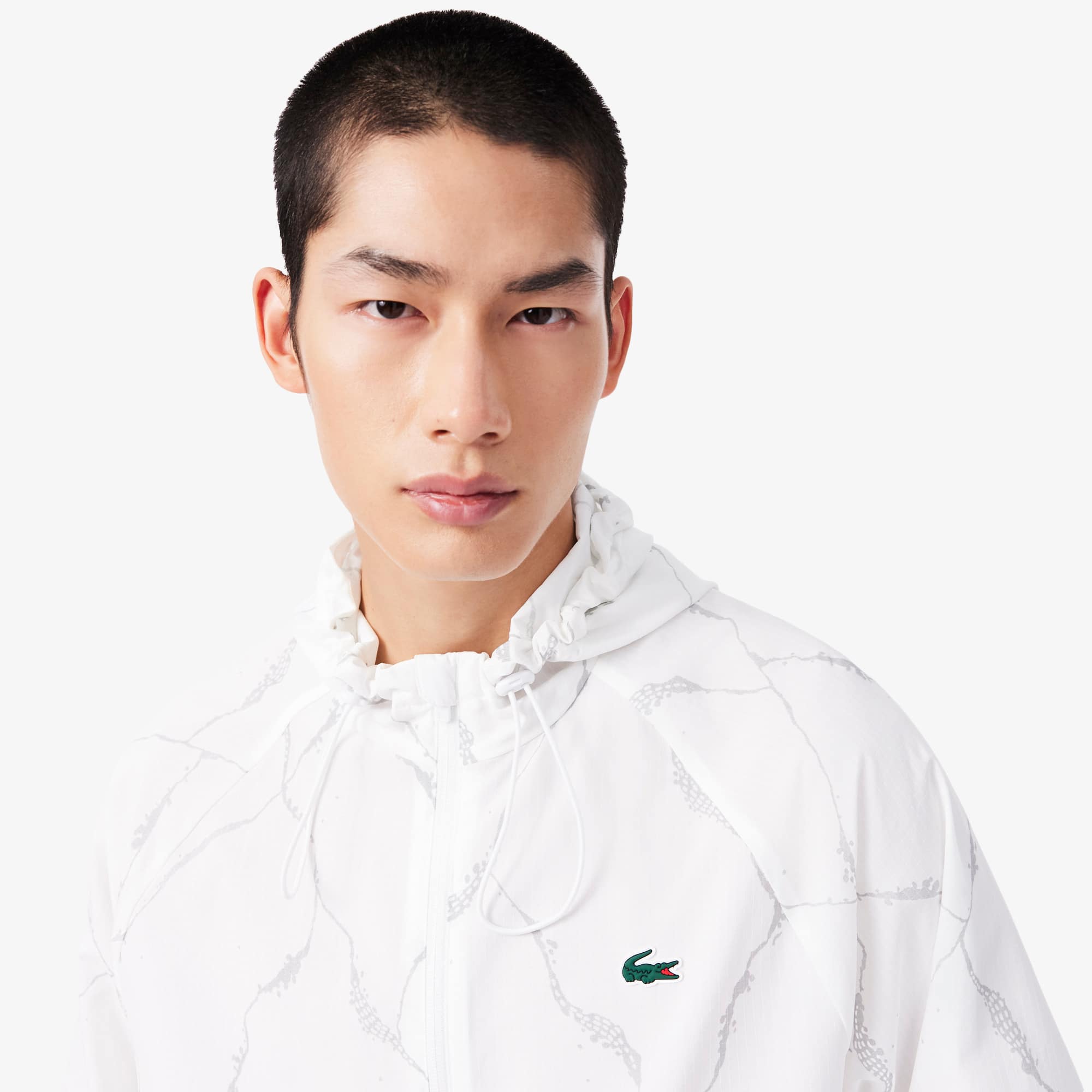 Reflective Crocodile Print Tennis Jacket - Jackets & Coats - New
