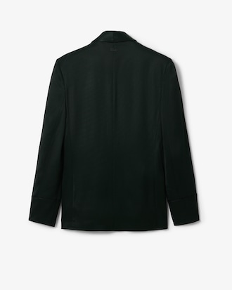 Runway Satin Shawl Neck Blazer