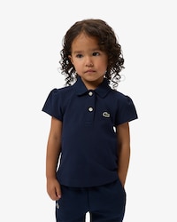 Scallop Collar Mini Piqu&eacute; Polo Shirt