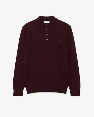 Cashmere Blend Polo Collar Sweater