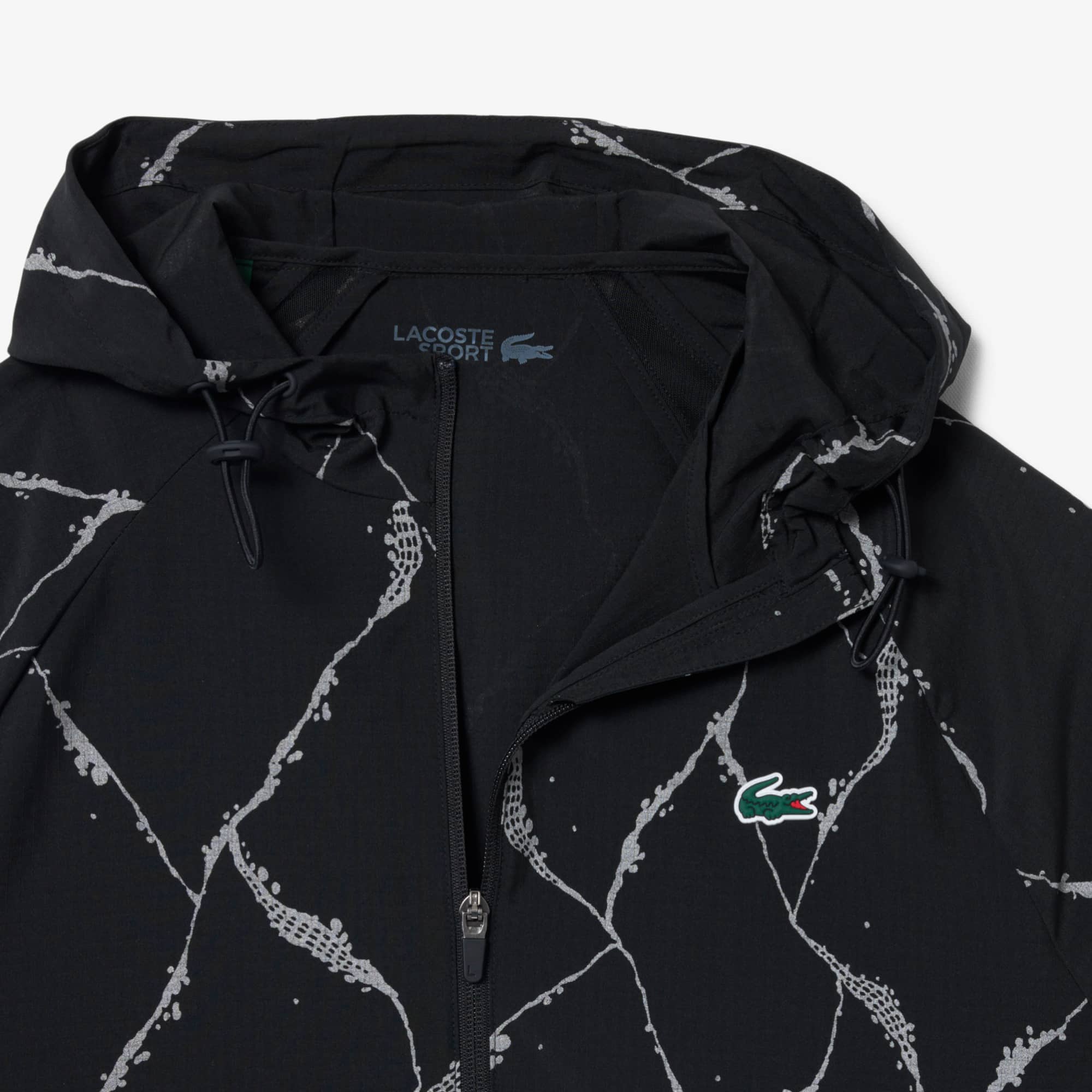 Reflective Crocodile Print Tennis Jacket - Jackets & Coats - New