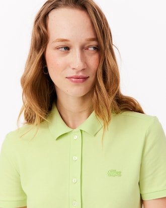 Women's Slim Fit Stretch Mini Piqu&eacute; Polo Dress
