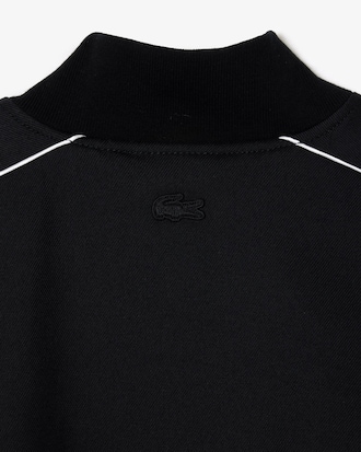 Chamarra teddy de sarga de algod&oacute;n con bordado