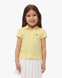 Girls' Scalloped Collar Piqu&eacute; Polo