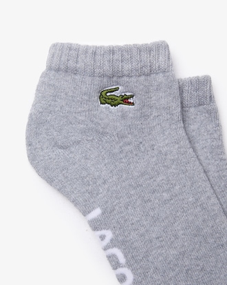 Chaussette basses Lacoste SPORT en coton avec marquage