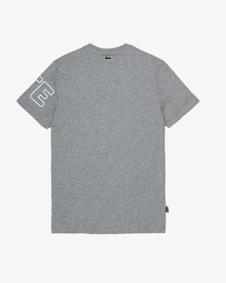 Playera para hombre en algod&oacute;n jaspeado con cuello redondo y la marca Heritage