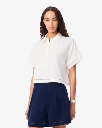 Polo oversize twill fluide