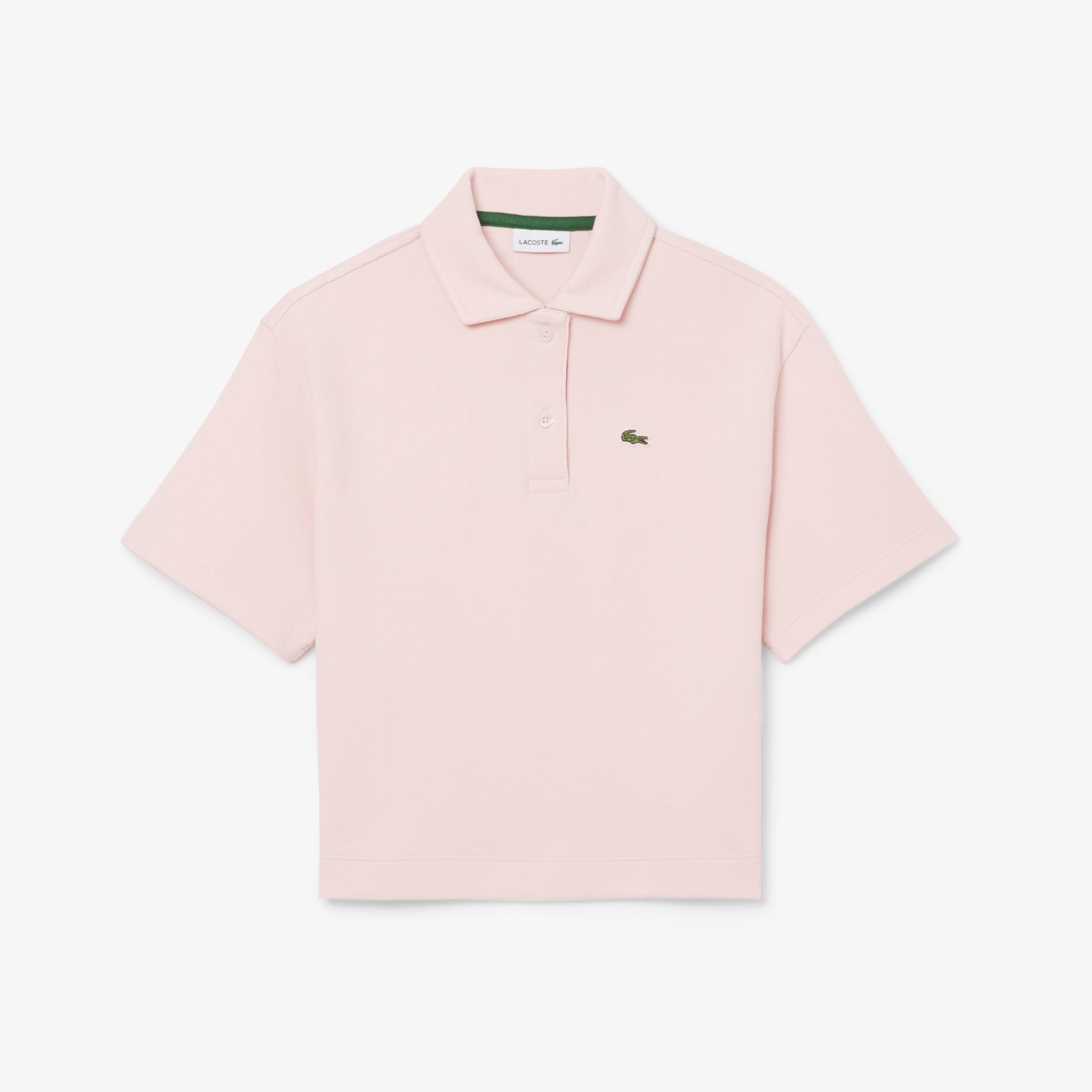 Lacoste Girls' Oversized Piqué Polo  - 8 Years In Pink