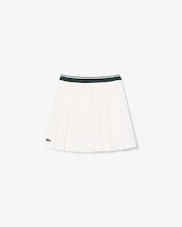 Oxford Cotton Pleated Skirt