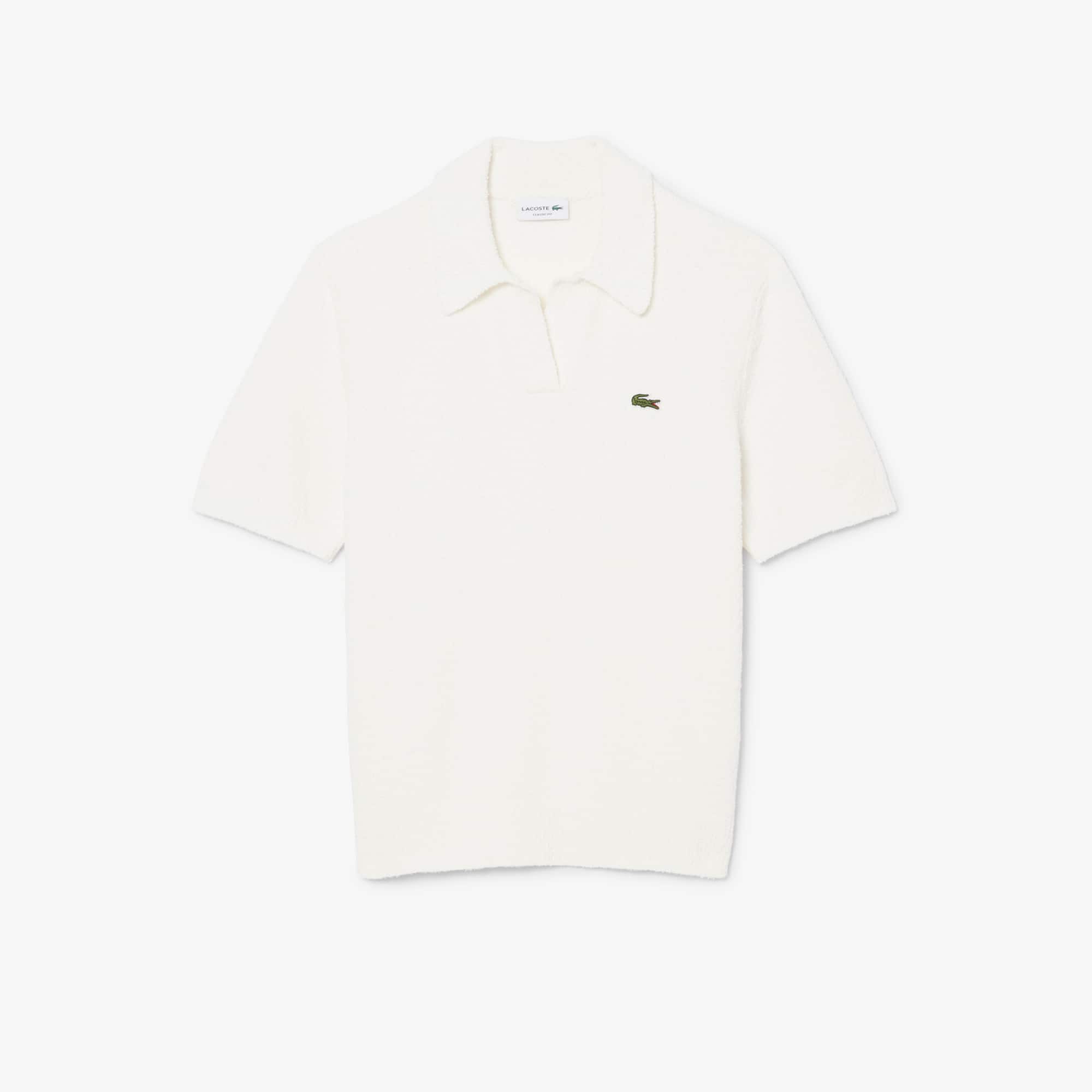 Classic Fit Bouclé Knit Polo - Sweaters & Sweatshirts - New In