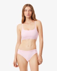 Scallop Band Microfiber Bralette