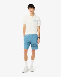 Shorts para hombre en felpa de algod&oacute;n con estampado gr&aacute;fico