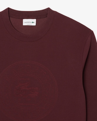Men's Embossed Logo Piqué Sweatshirt
