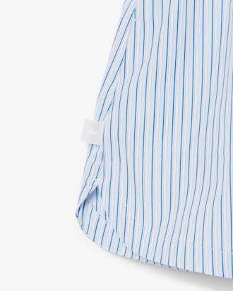 Shorts Para mujer de corte relajado en popelina ligera a rayas
