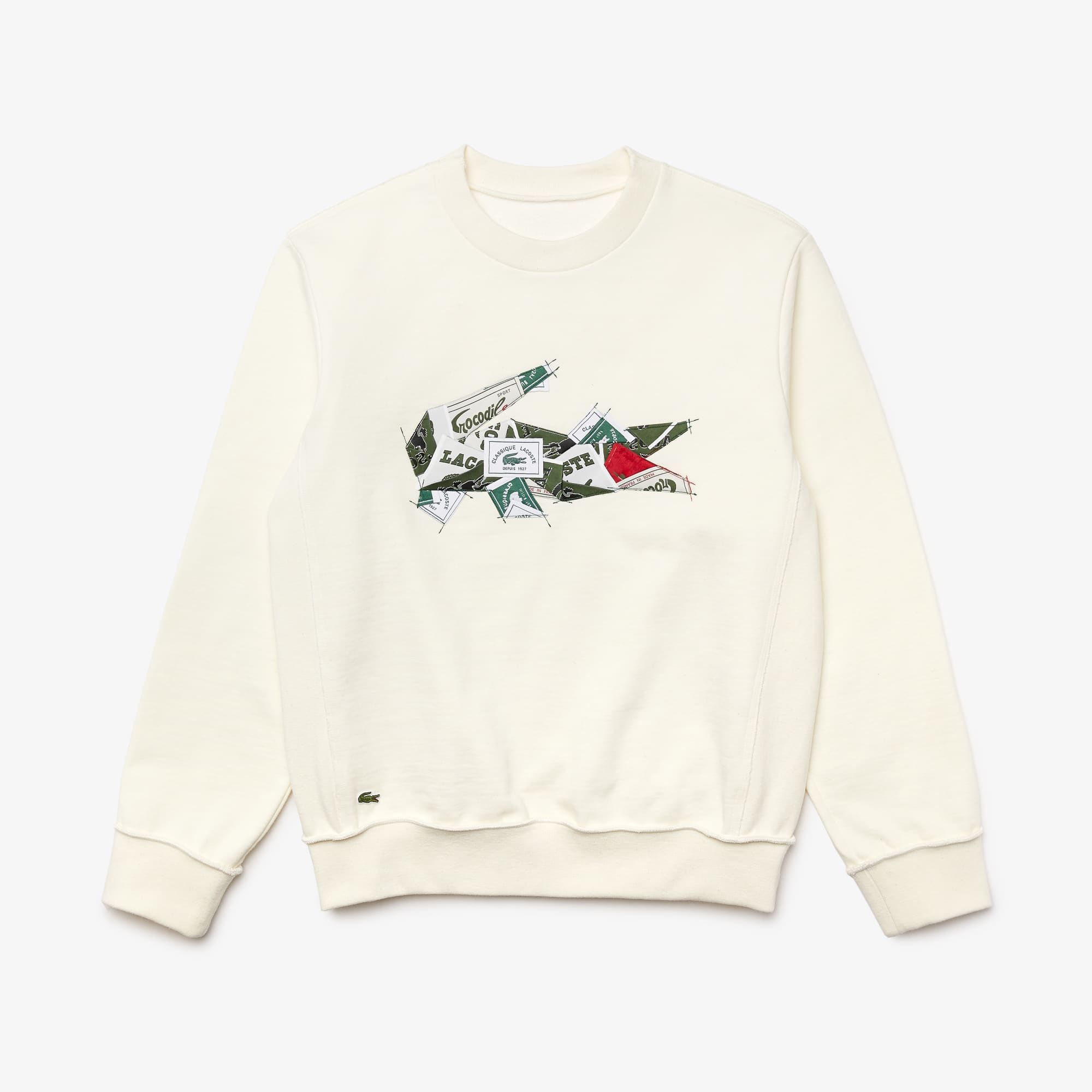 thehighlights スウェット Lacoste x Lemarié embroidered fleece sweatshirt - Sweatshirts