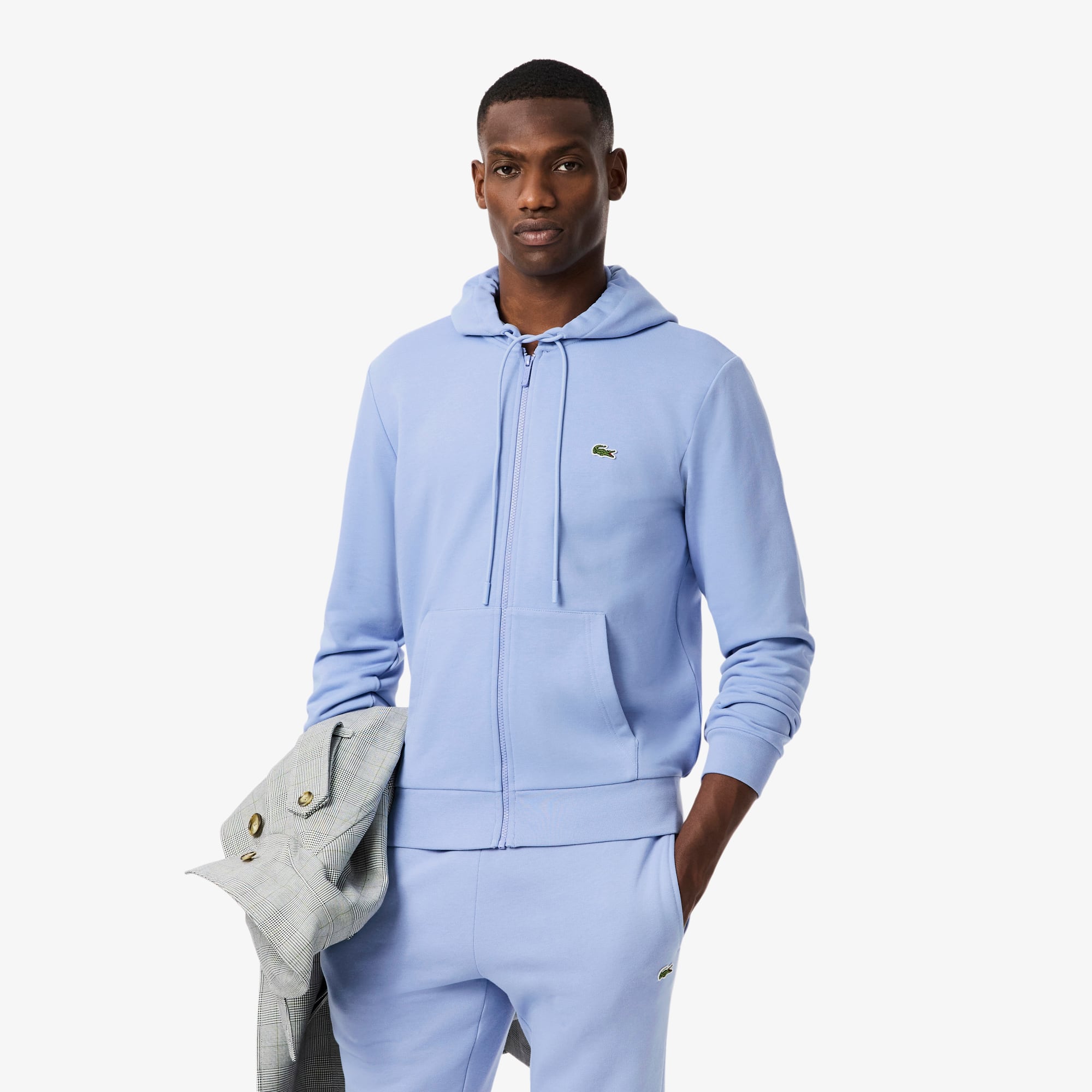 Lacoste Men's Classic Fit Zip-Up Fleece Sweatshirt