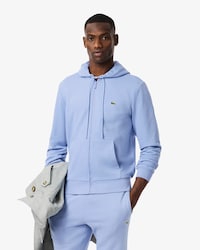 Sweatshirt zipp&eacute; classic fit molleton