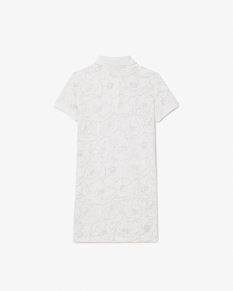 Kids' Floral Print Piqué Dress