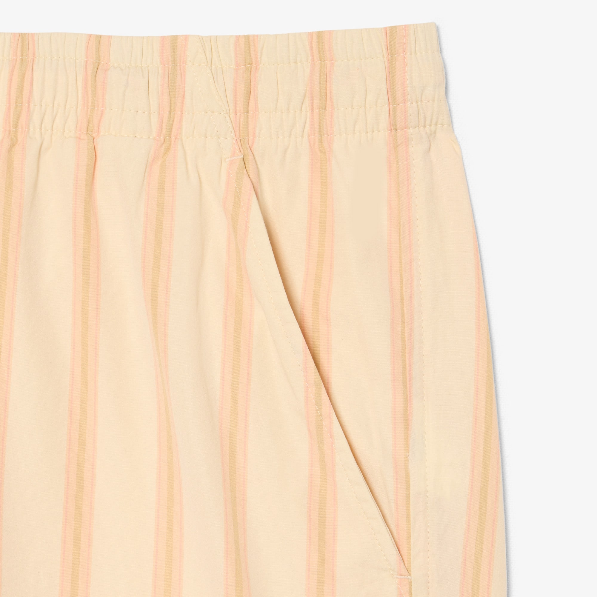 Striped Cotton Poplin Shorts