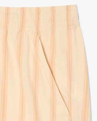 Striped Cotton Poplin Shorts