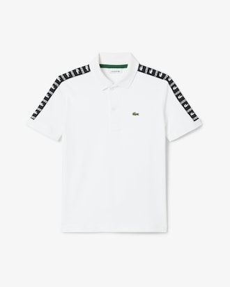Branded Stripe Cotton Pima Polo Shirt