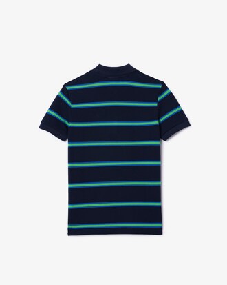 Kids' Striped Petit Piqué Polo