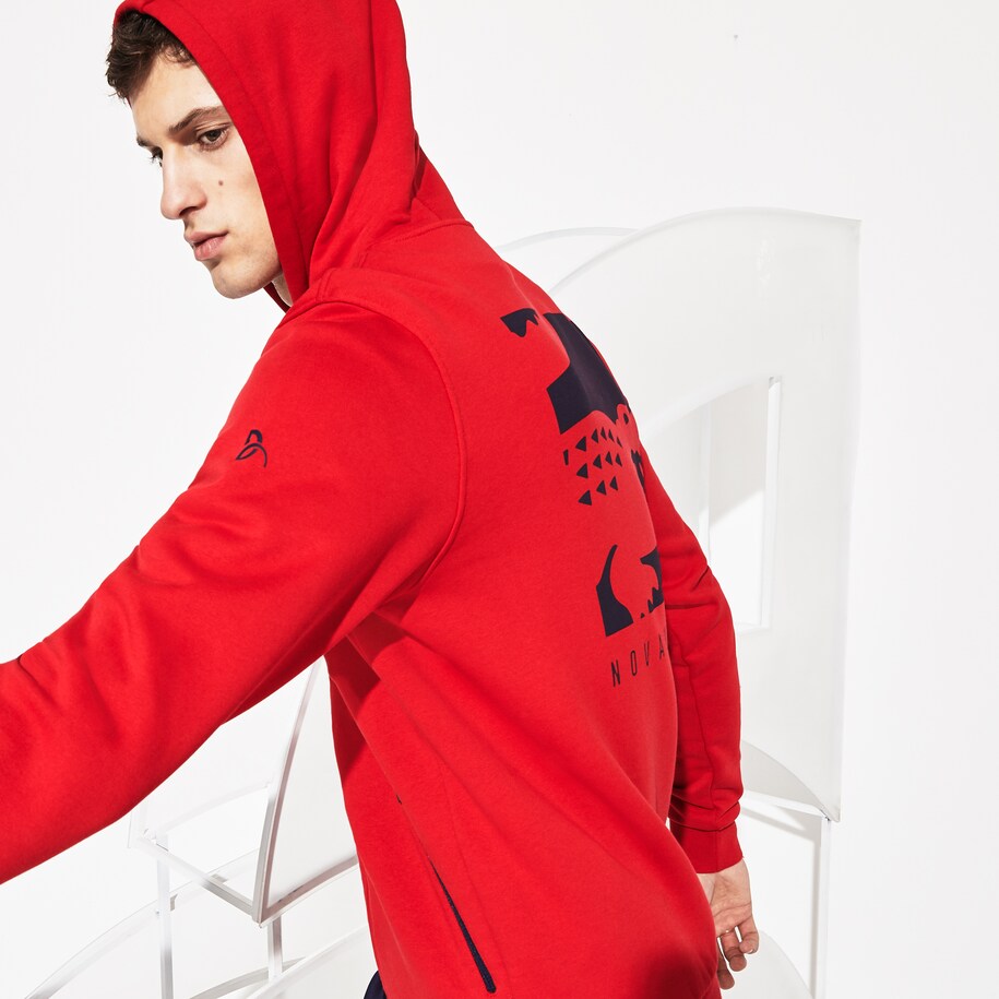 Men S Sport Novak Djokovic Croc Logo Sweatshirt Lacoste