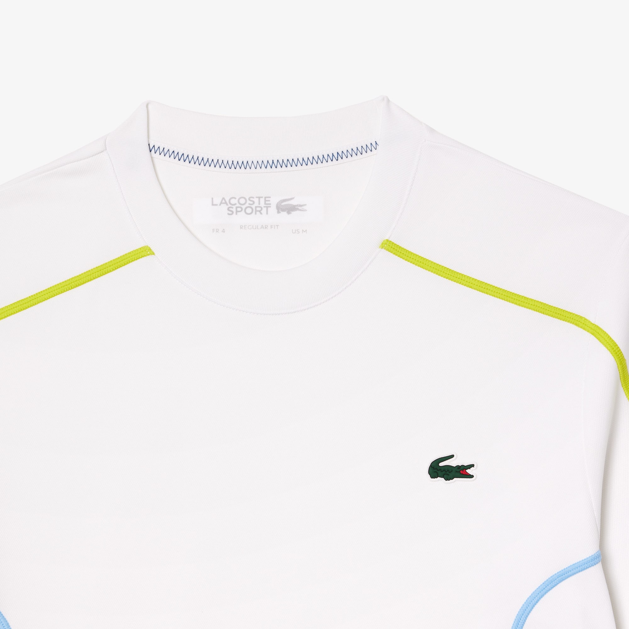 Tシャツ・カットソー LACOSTE SS24 Blue polyester t-shirt (TH7545 IXW) Long Sleeved Heavy Cotton T-shirt - Boys' T-Shirts & Shirts