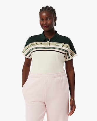 Women's Made In France Slim Fit Striped Polo