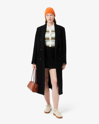 Women's Ribbed Cotton Polo Collar Sweater