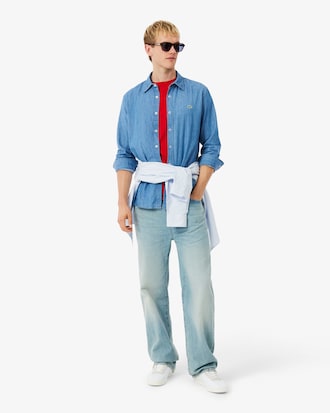 Men's Regular Fit Lightweight Denim Shirt