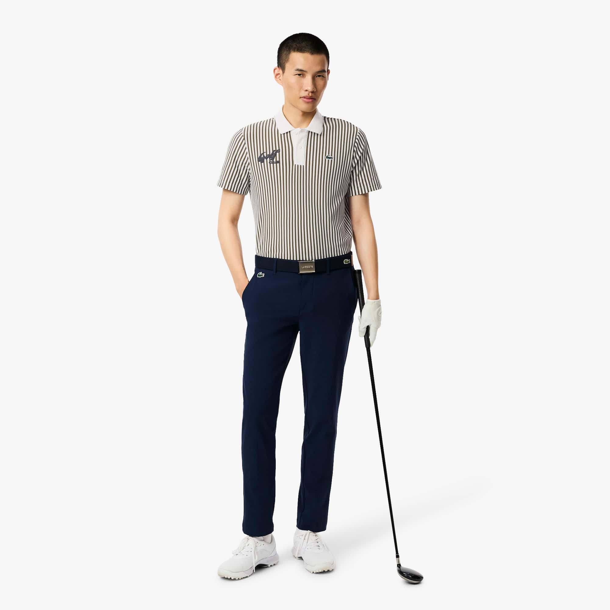 Men's Thermo-Regulating Striped Golf Polo - Polo Shirts - New In