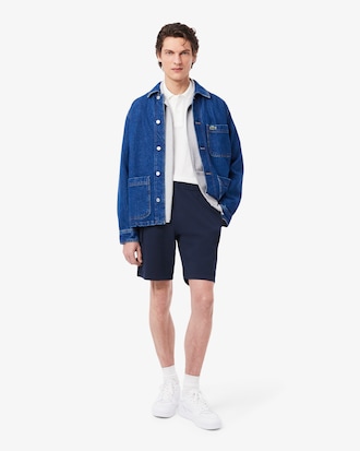 Men's Cotton Fleece Cargo Shorts