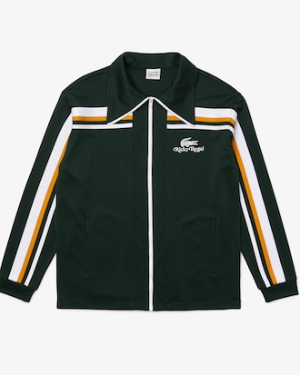 Men's Lacoste x Ricky Regal Contrast Striped Piqu&eacute; Zip Jacket 