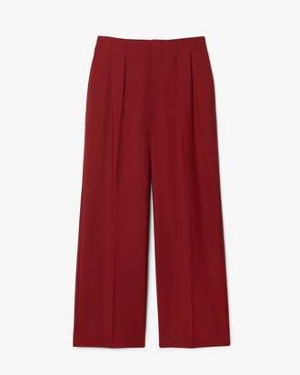Runway Straight Fit Tailored Wool Pants